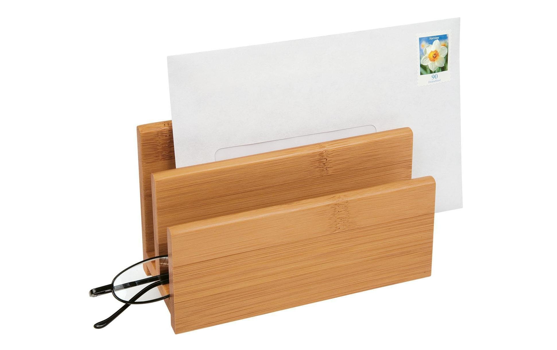 WEDO Stehsammler – 2 Fächer, natur, Bambus