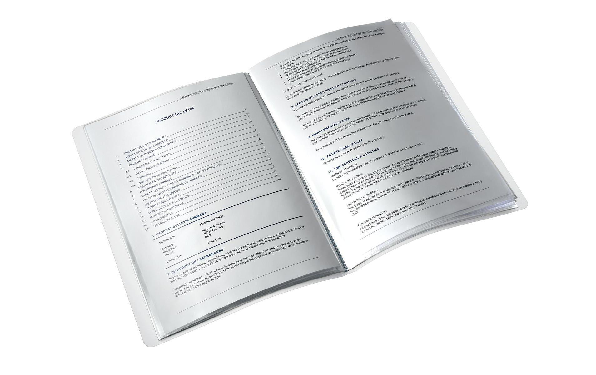Leitz Sichtbuch 46310054 – 20 Sichttaschen, A4