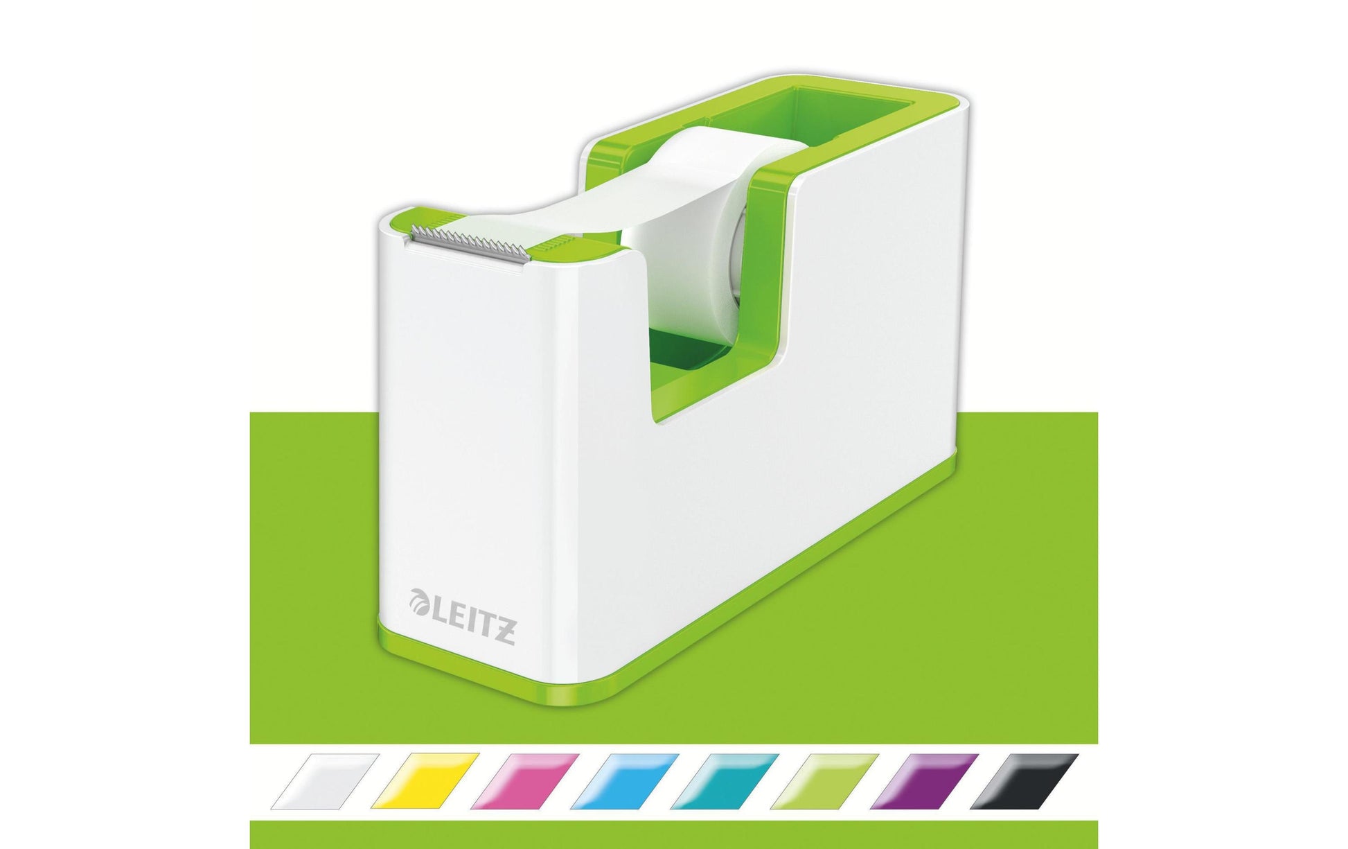 Leitz Handabroller 53641054 – Kunststoff (PS), grün, weiss