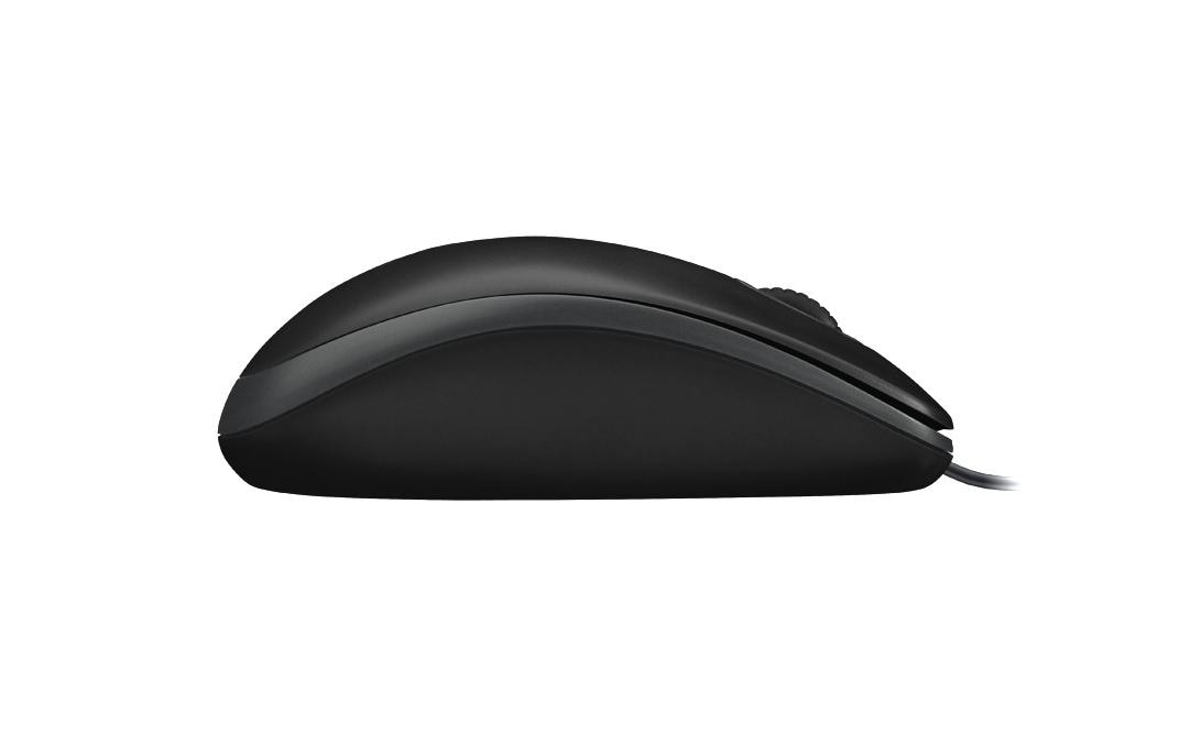 Logitech B100 – Maus – Kabelgebunden (USB‑A), 800 DPI, beidhändig, Schwarz