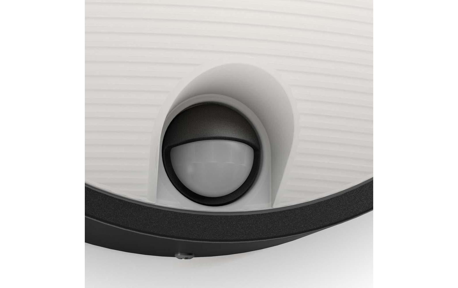 Philips by Signify Philips Aussenwandleuchte – Warmweiss, 2700 K – IP44 – Netzbetrieb – mit Bewegungsmelder – Schwarz – Harz