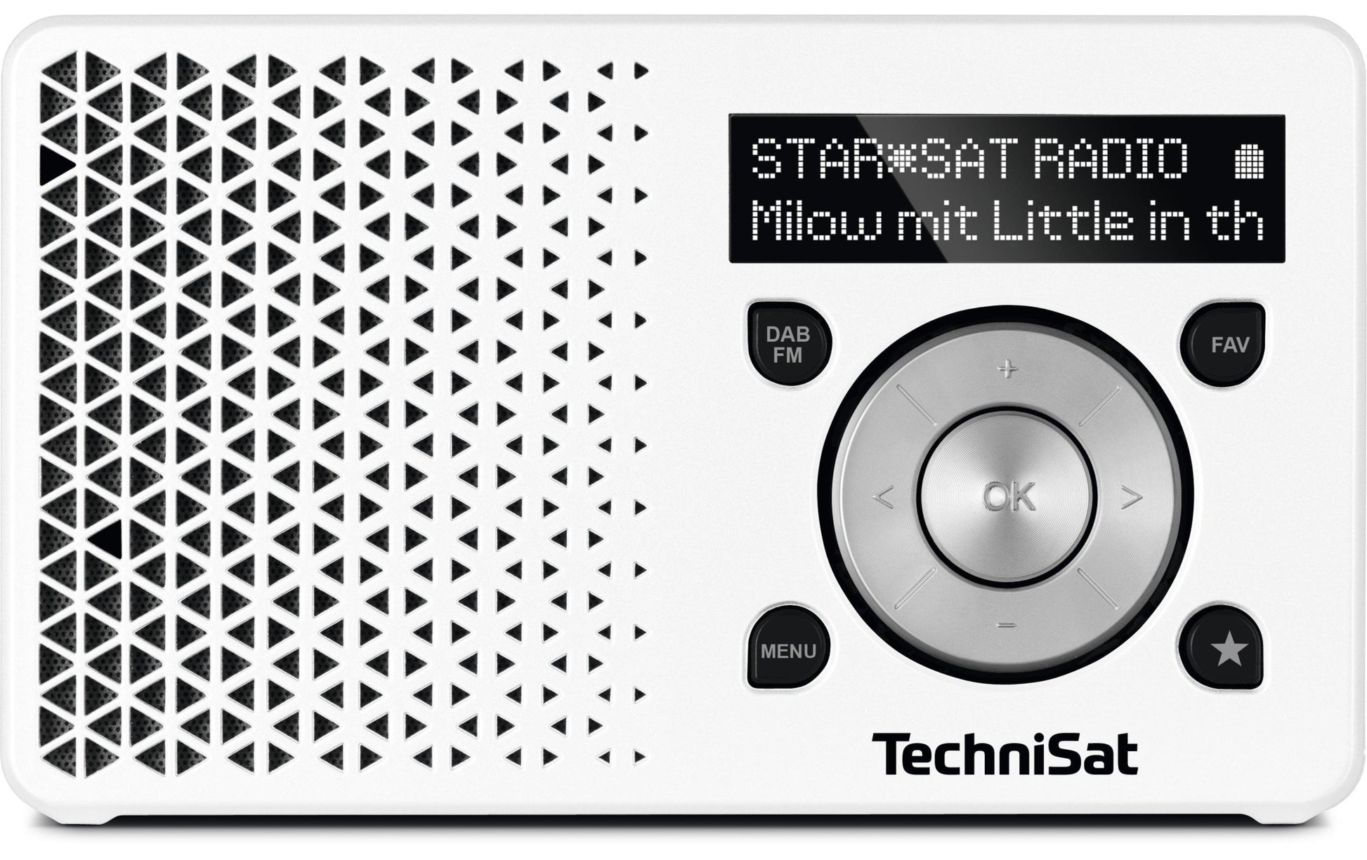 TechniSat DigitRadio 1 – DAB-/Internetradio – Tischradio – UKW – Weiss