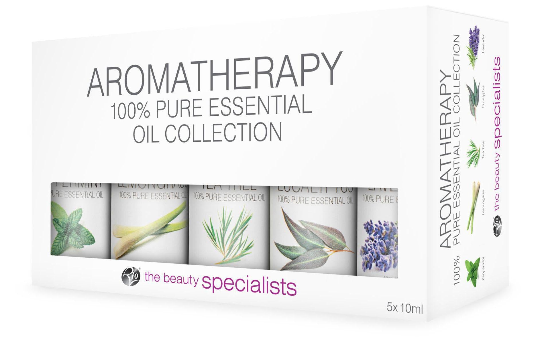 Rio Pure Essential Oil Collection – Duftöl-Set, 5 × 10 ml