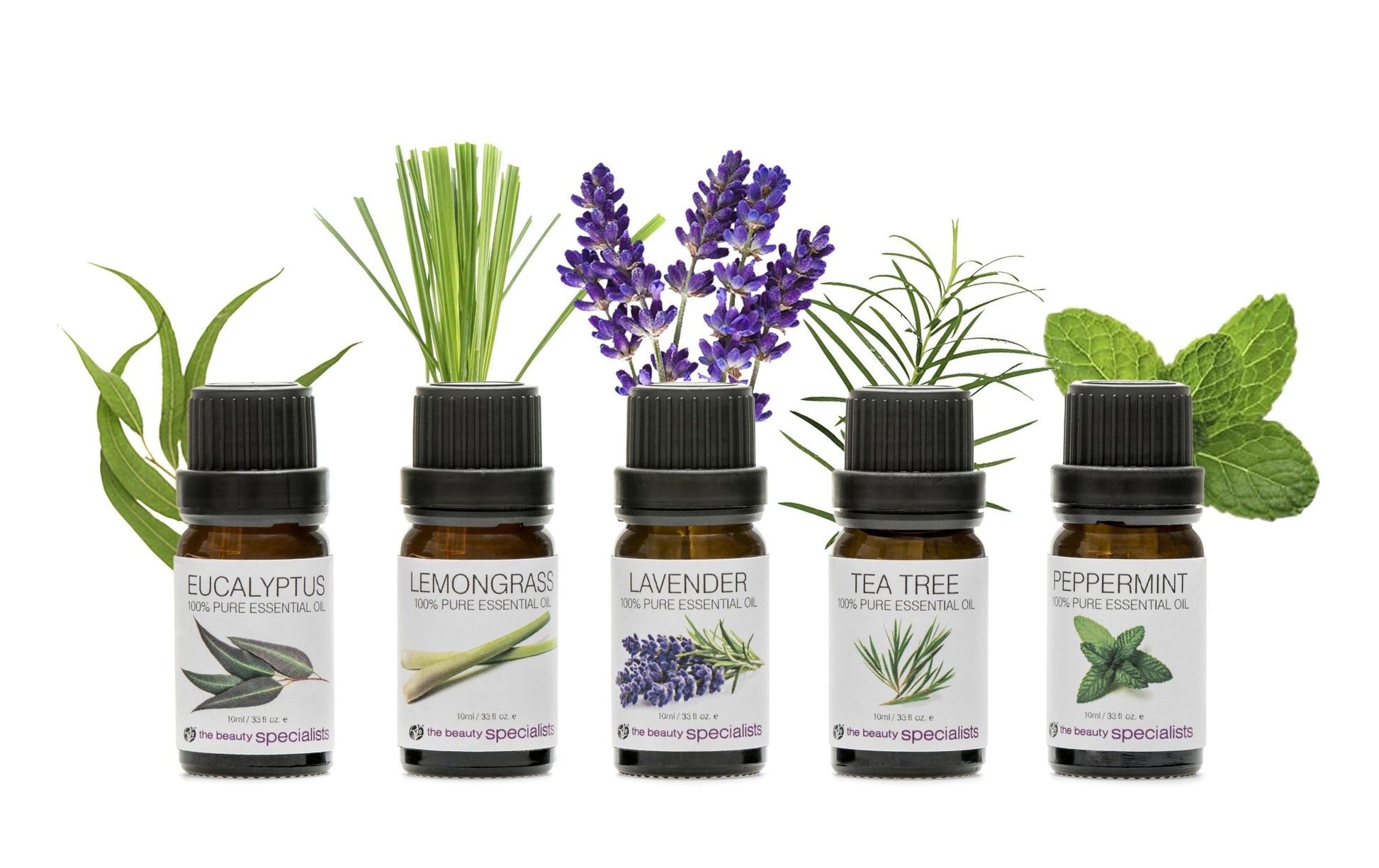 Rio Pure Essential Oil Collection – Duftöl-Set, 5 × 10 ml