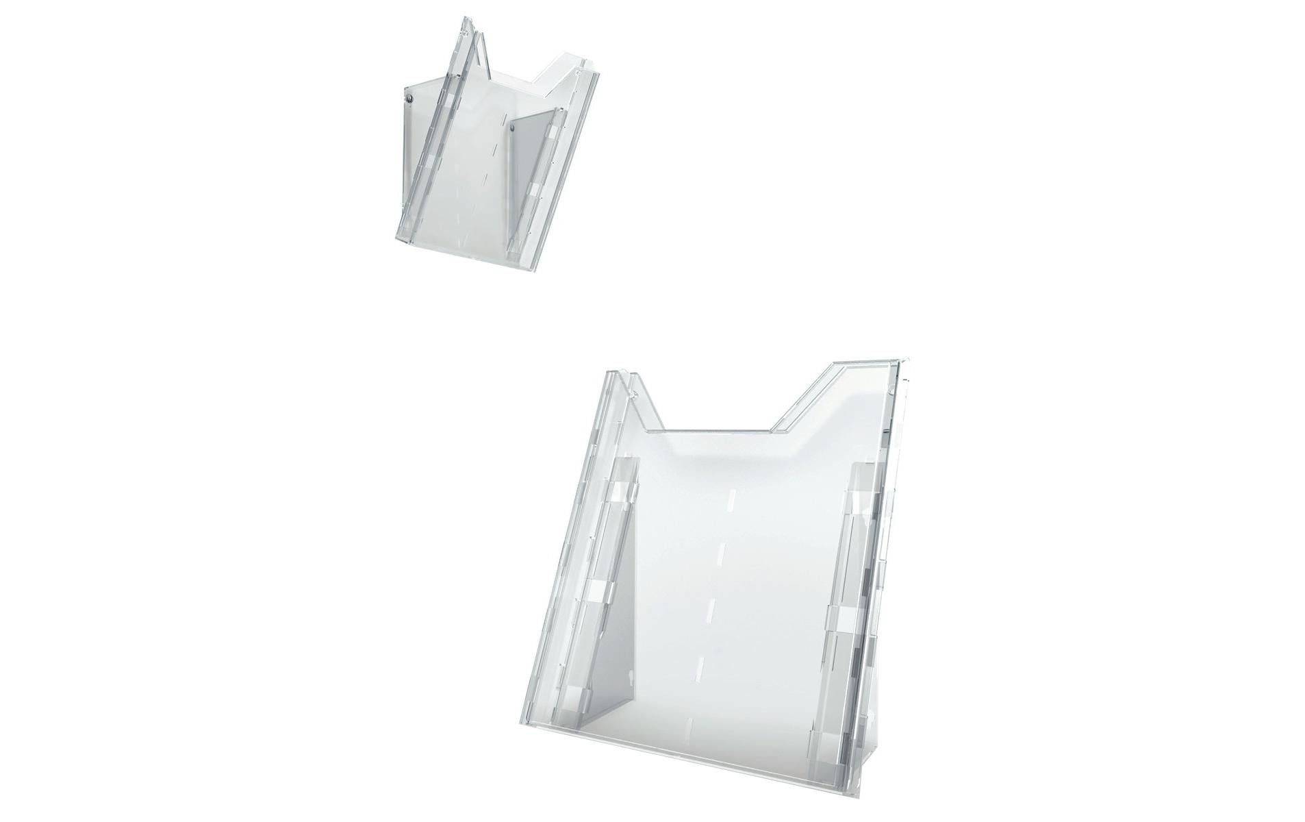 Durable Wandprospekthalter Combiboxx – für A4, transparent