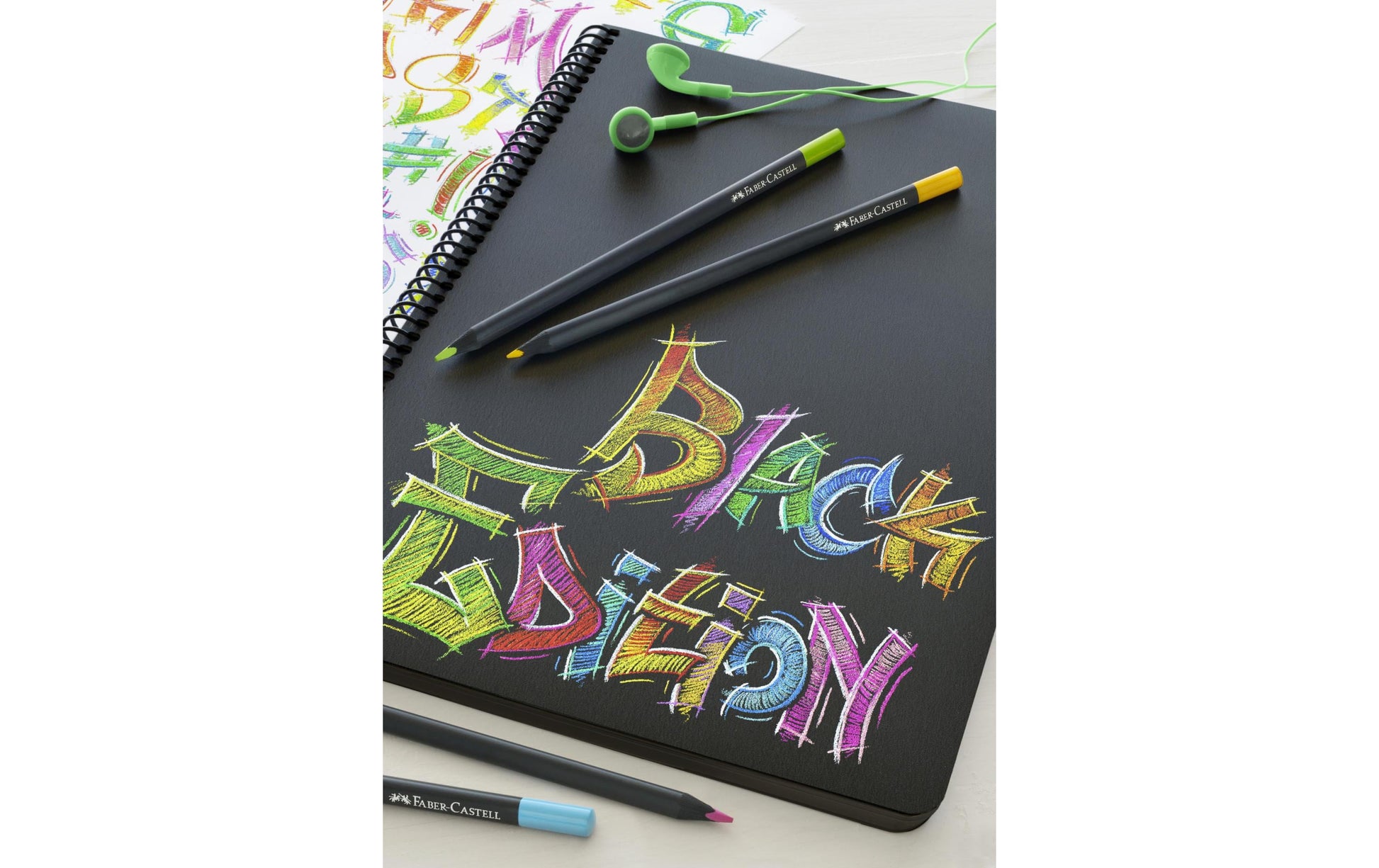 Faber-Castell Buntstifte Black Edition – 36 Farben, im Kartonetui, Ø 3 mm, dreikantig, FSC