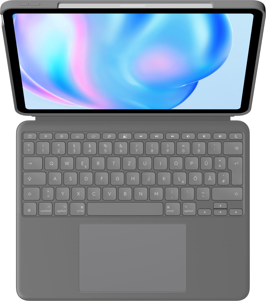 Logitech Combo Touch Tablet- & Notebook-Tasche – für iPad Air 13" (M2), grau