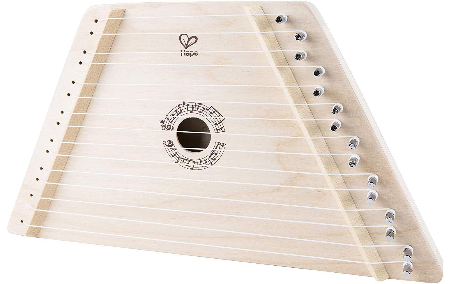 Hape Harfe – 20,1 × 3,4 × 40 cm – 5 Lieder – ab 3 Jahren – Holz