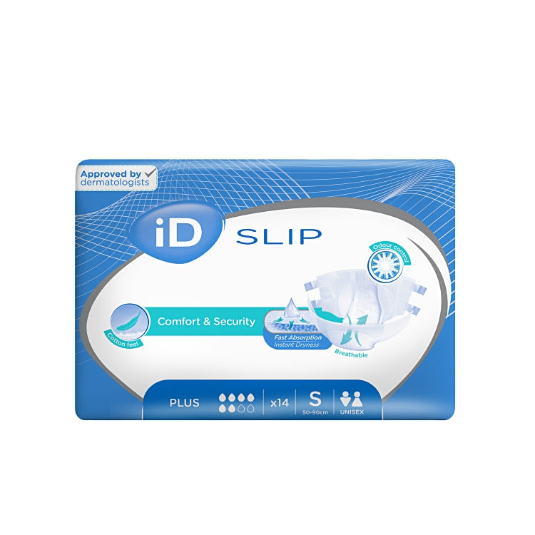 iD Inkontinenzslip – Expert Slip Plus S – 14 Stk, blau – 1,8 l Saugleistung