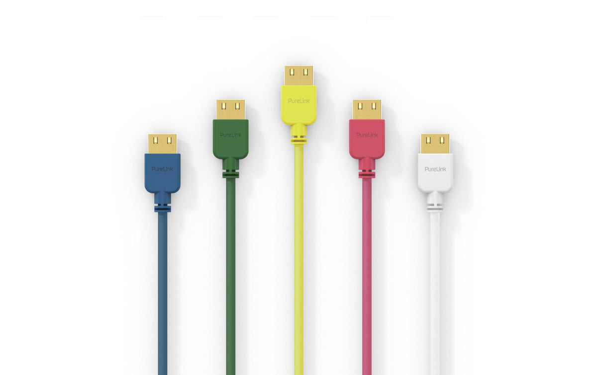 PureLink HDMI Kabel HDMI 2.0 4K 60 Hz – 2 m – Ethernet, geflochten – Rot