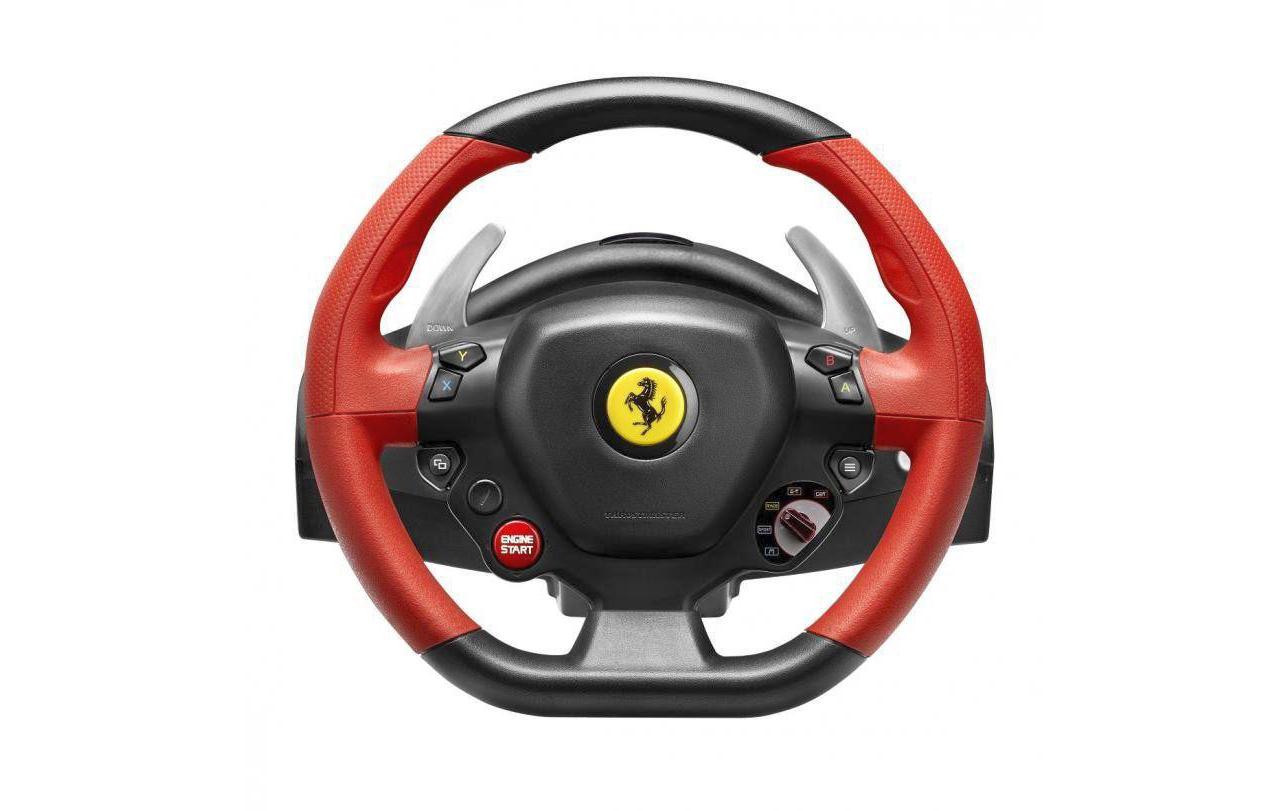 Thrustmaster Rennlenkrad Ferrari 458 Spider – Joystick – USB (kabelgebunden), Schwarz, Rot, für Xbox One