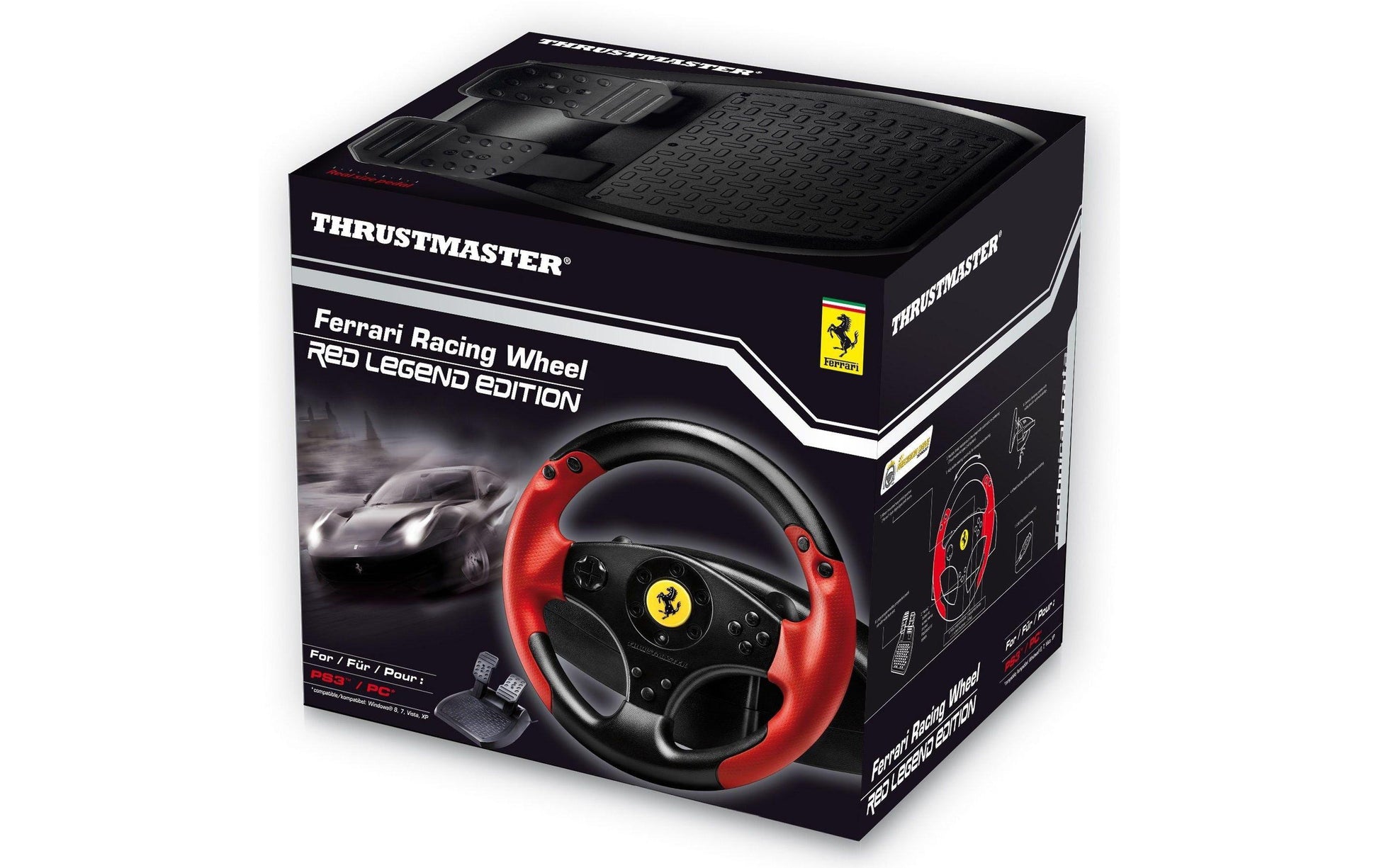Thrustmaster Rennlenkrad Ferrari 458 Spider – Joystick – USB (kabelgebunden), Schwarz, Rot, für Xbox One