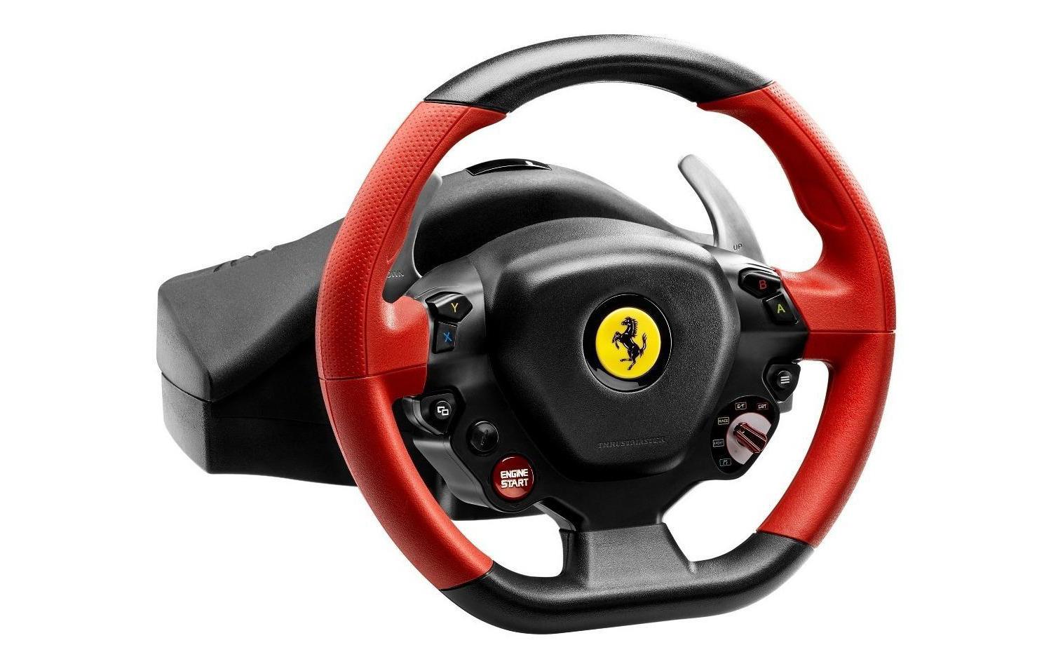 Thrustmaster Rennlenkrad Ferrari 458 Spider – Joystick – USB (kabelgebunden), Schwarz, Rot, für Xbox One