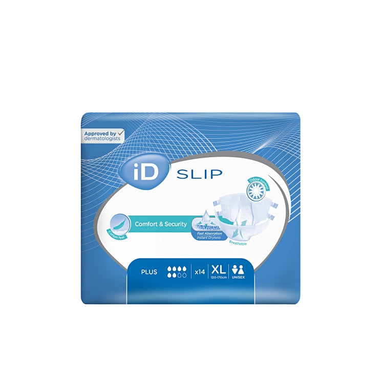 iD Inkontinenzslip Slip Plus – 3,2 l Saugkapazität – XL – Blau
