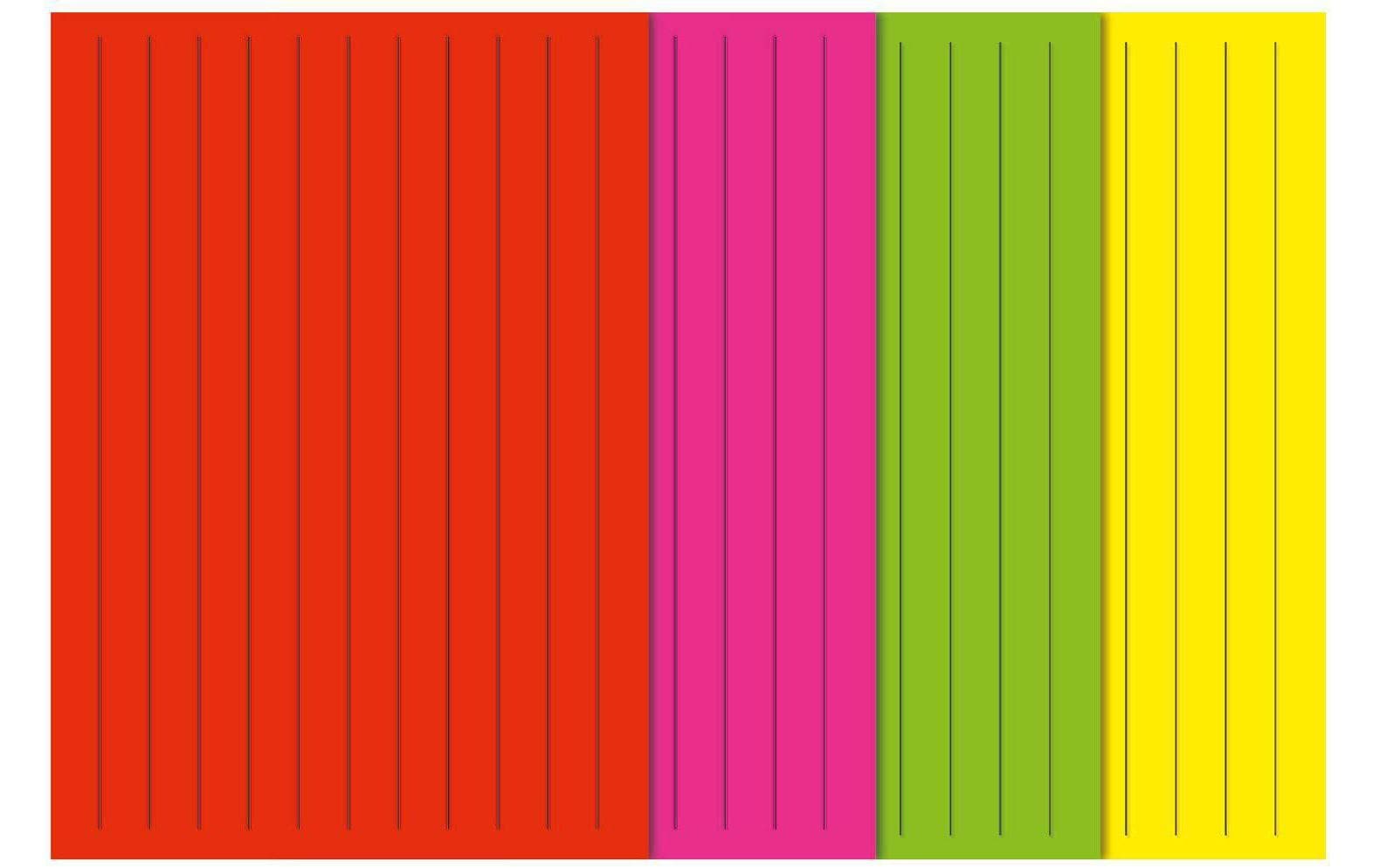 URSUS Neon Flechtpapier – A4, mehrfarbig, 300 g/m² – 9 Stück