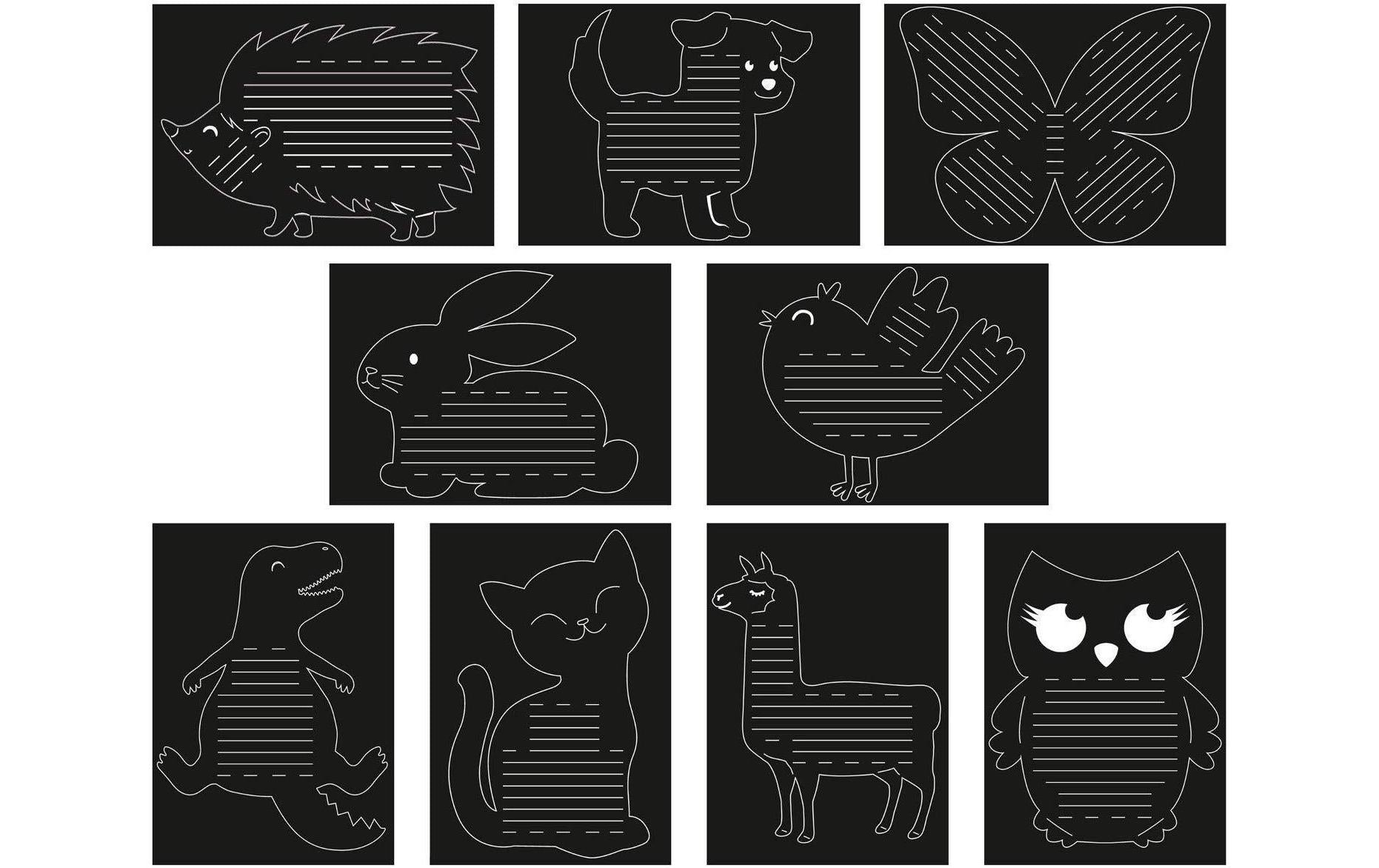 URSUS Neon Flechtpapier – A4, mehrfarbig, 300 g/m² – 9 Stück