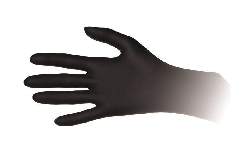 SecondSkin – Einweghandschuhe Nitril – M, 100 Stück – Schwarz
