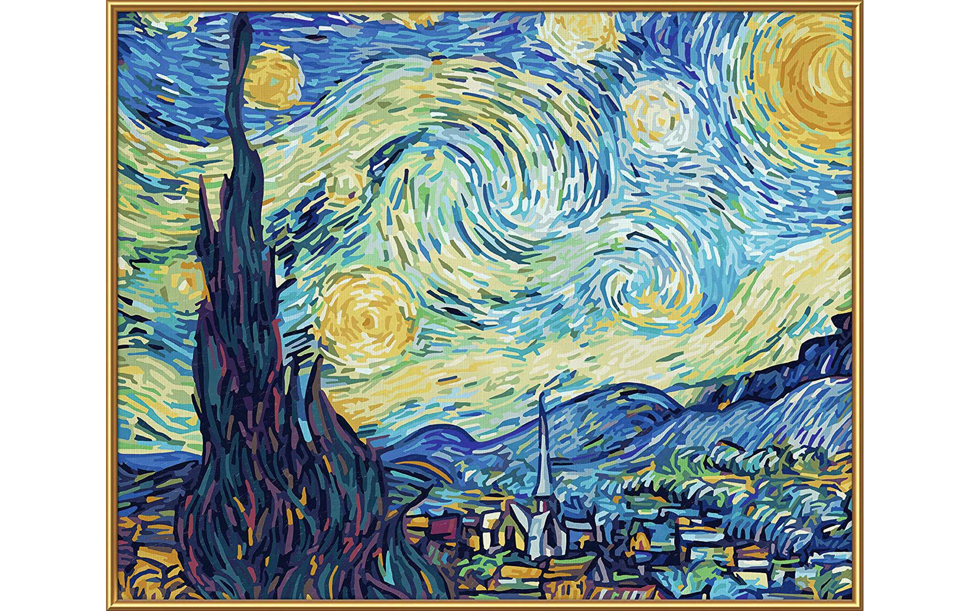 Schipper Sternennacht – Malen-nach-Zahlen-Set – 50 × 40 cm – Acrylfarbe – ab 8 Jahren