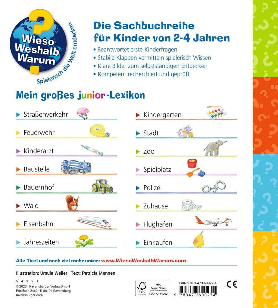 Ravensburger Buch – WWW Mein grosses Junior-Lexikon, Spiralbindung, 32 Seiten, Deutsch, ab 2 Jahren