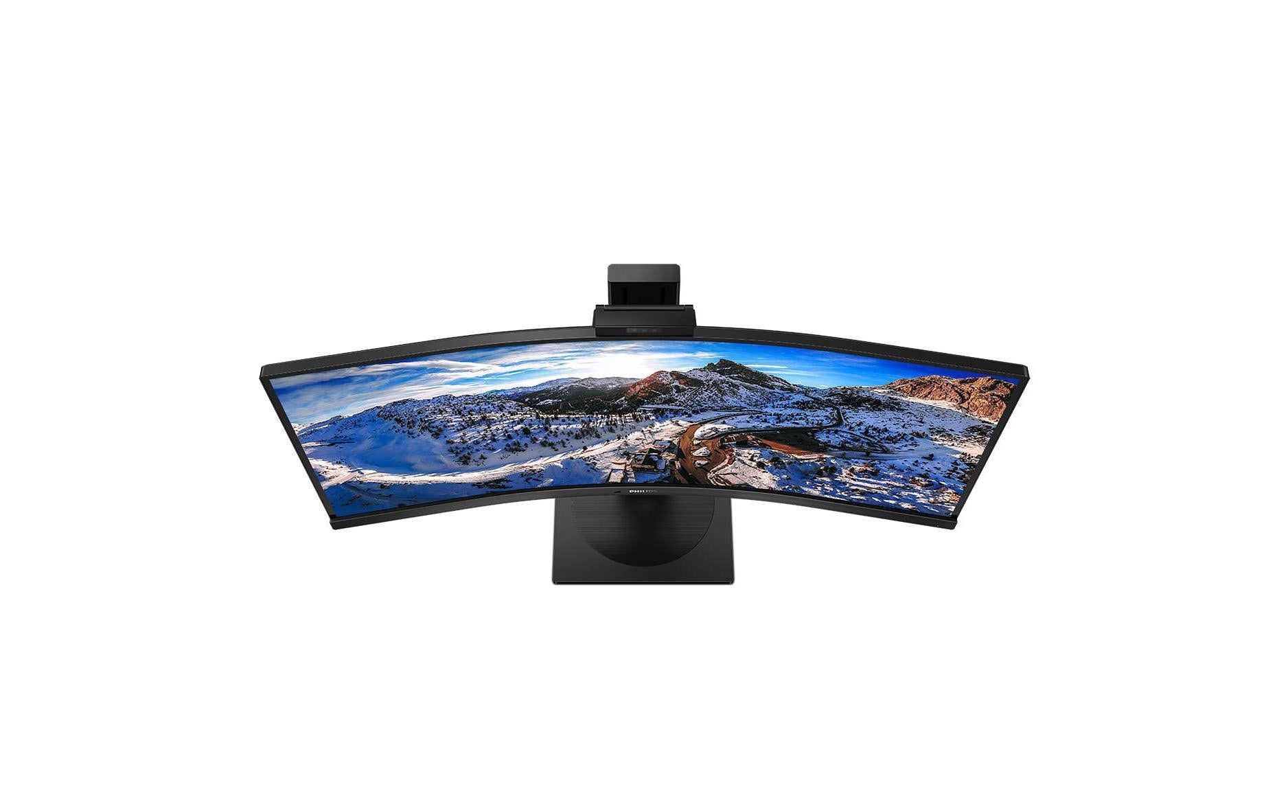 Philips 346P1CRH/00 – 34" Curved, 3440 × 1440 (UWQHD), VA, 100 Hz, USB‑C 90 W, Webcam, LAN, DisplayHDR 400