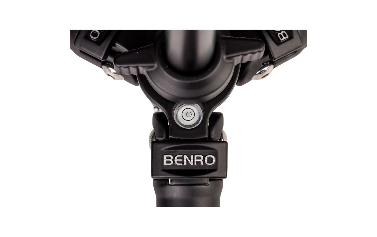 Benro TSL08AS2CSH Videostativ – 145 cm, 2,5 kg Traglast – Aluminium, 4 Sektionen, 2-Wege-Neigekopf – Schwarz