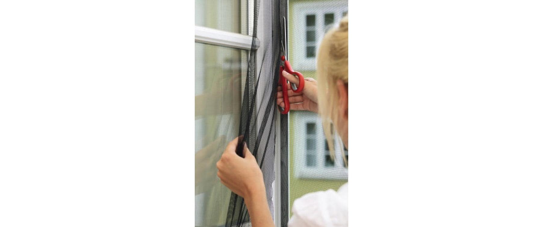 tesa Fliegengitter – für Fenster – 120 × 240 cm – weiss