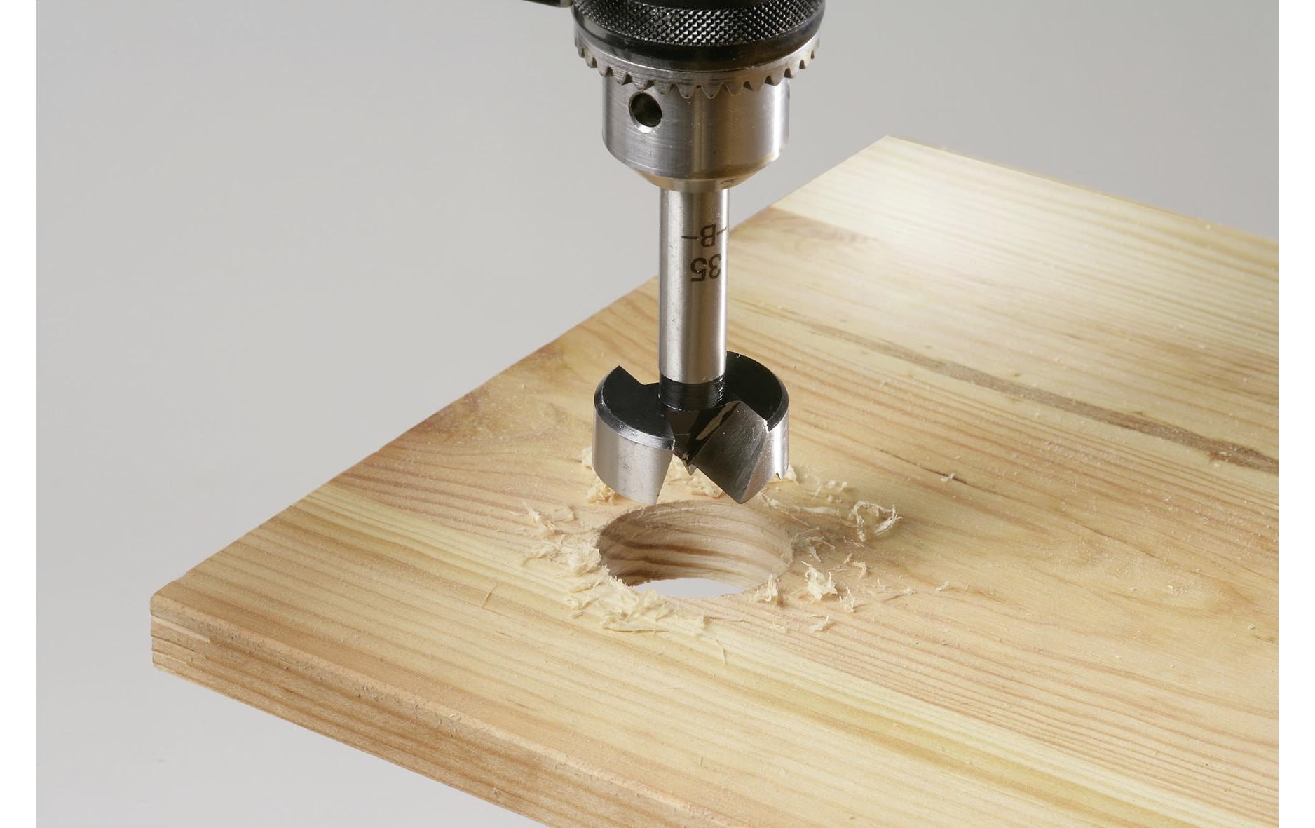 kwb Forstnerbohrer 22 mm Stahl Zylinderschaft 8 mm – für Holz – 1 Stk
