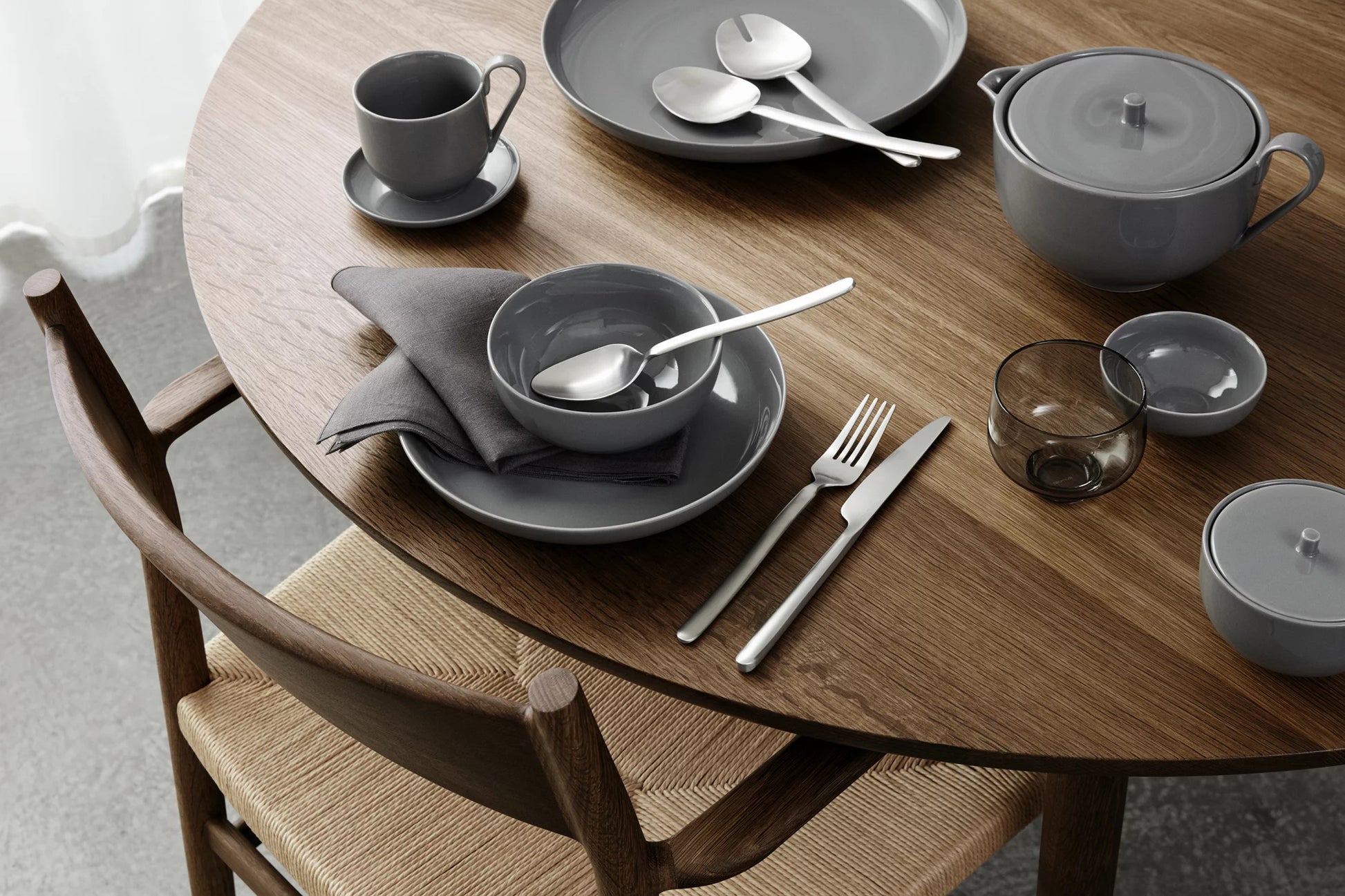 Blomus STELLA Besteck-Set – 16-teilig, 20 cm, Edelstahl, matt, spülmaschinenfest