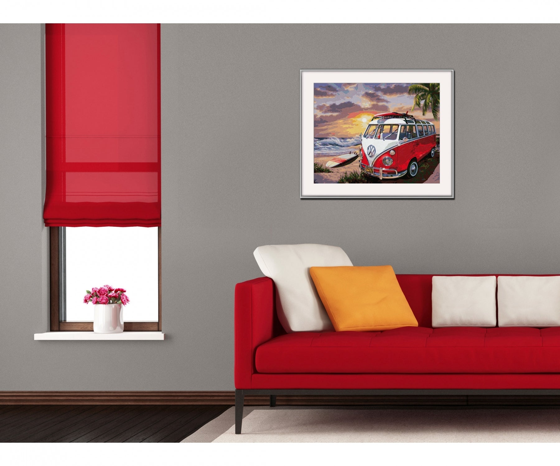 Schipper Malen-nach-Zahlen-Set – Volkswagen T1 – 50 × 40 cm – ab 14 Jahren