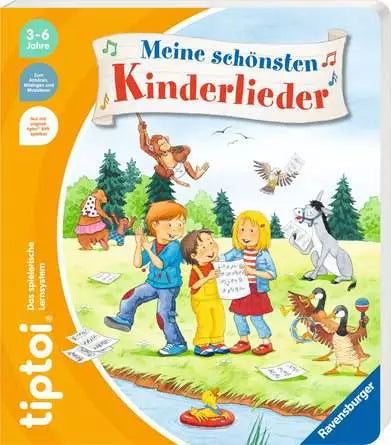 Ravensburger Lernbuch – tiptoi: Meine schönsten Kinderlieder, Hardcover, 24 Seiten, Deutsch, ab 3 Jahren