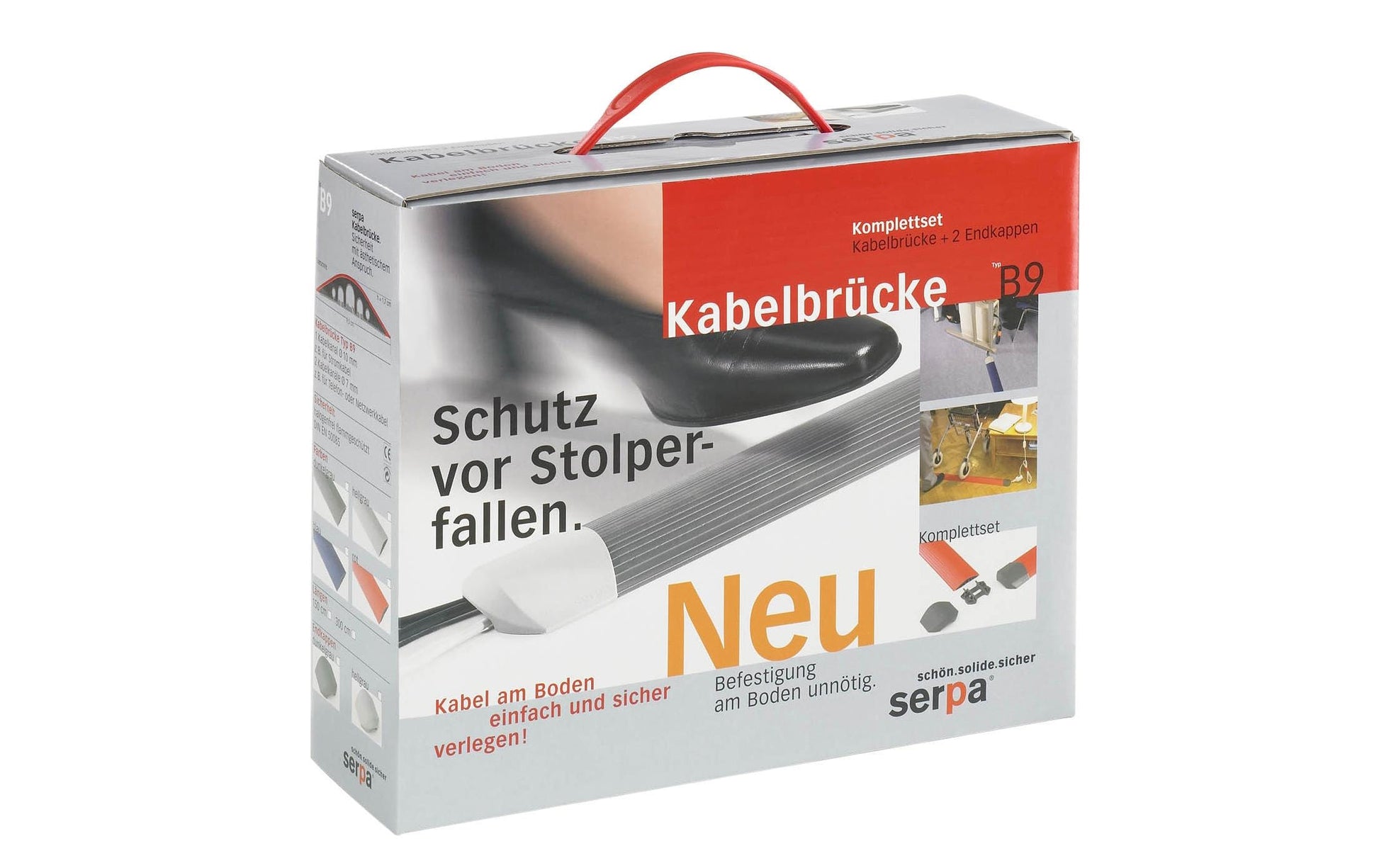 Blackhawk Serpa B15 Kabelabdeckung 3'000×150×17 mm, inkl. 2 Endkappen – Grau