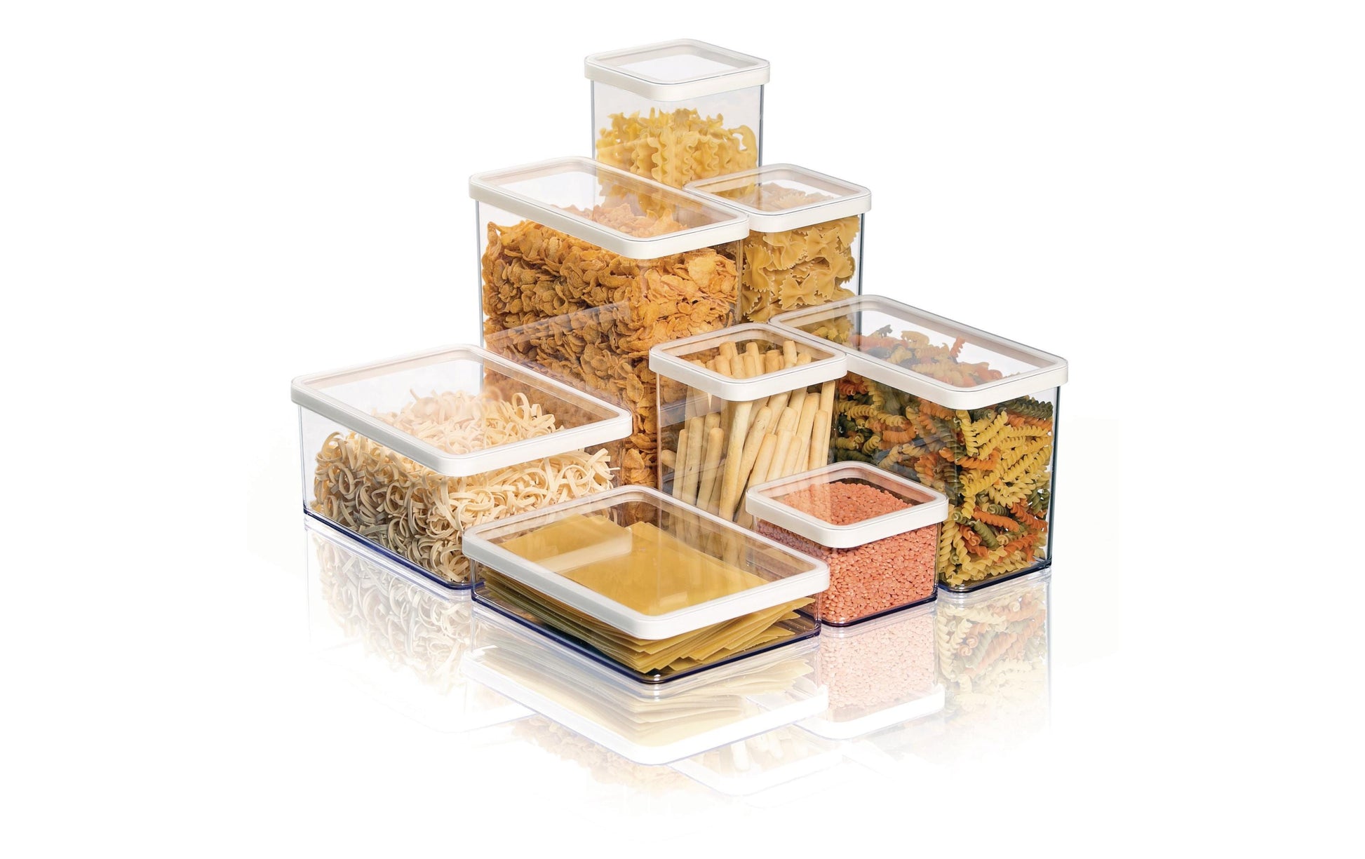 Rotho Vorratsdose Loft – 1 l – quadratisch – 10 × 14 × 10 cm – Kunststoff – transparent