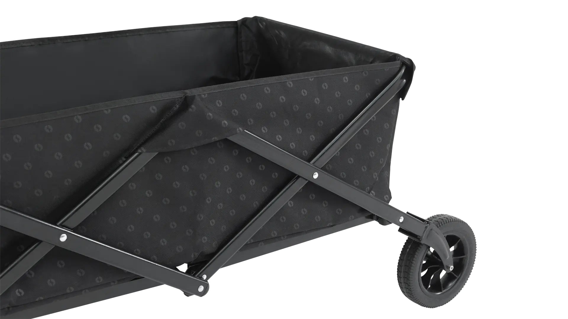 Outwell Transportwagen – faltbar, bis 80 kg – 50 × 47,5 × 108 cm – schwarz, Stahl, Polyester