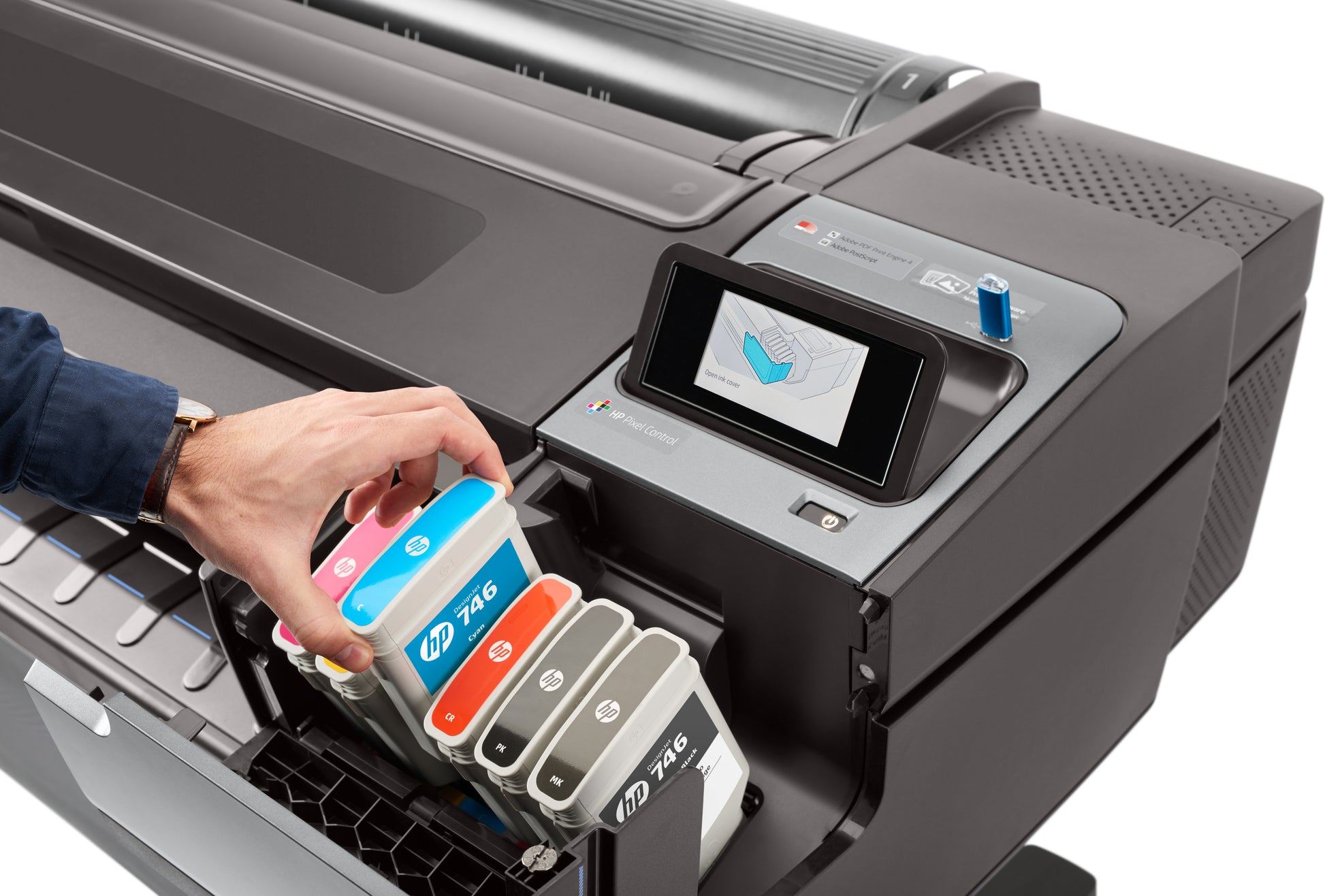 HP DesignJet Z6 – Grossformat-Plotter, 44" (1'118 mm), A0, LAN, Wi‑Fi Direct, PostScript