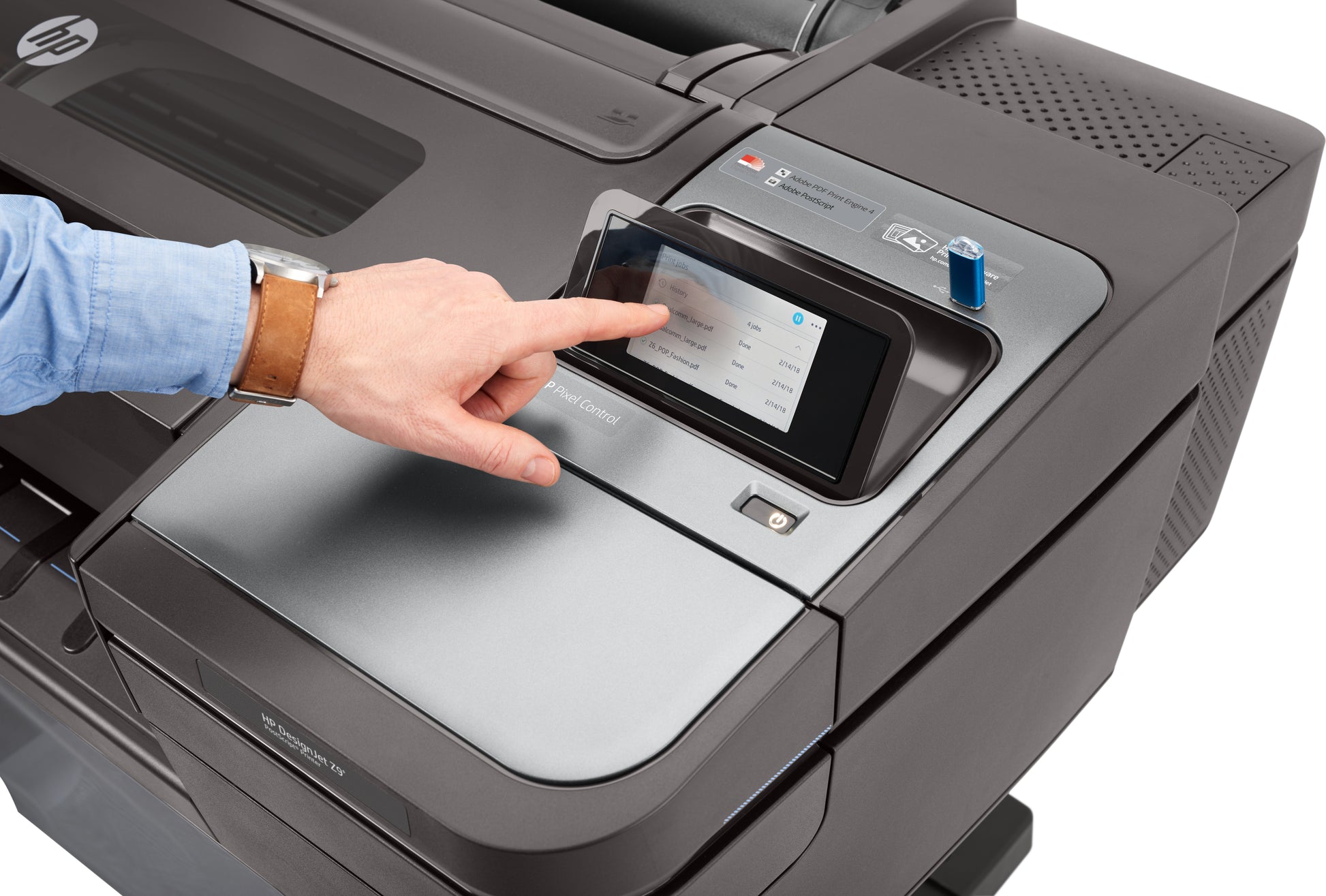 HP DesignJet Z9+ – Grossformat-Plotter, 44" (1'118 mm), A0, LAN, Wi‑Fi Direct, PostScript