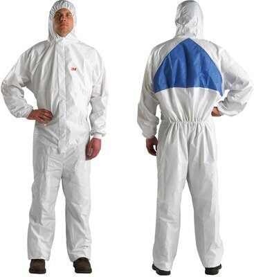 3M Schutzanzug – XL – Weiss, Einweg, mit Kapuze, CE