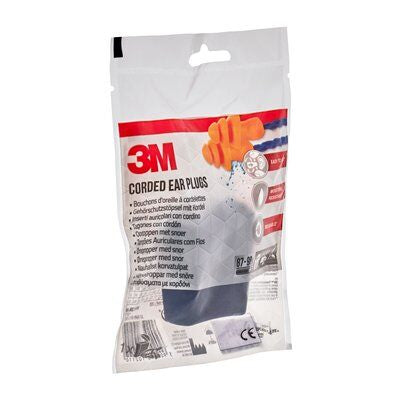 3M 1271C1 Mehrweg-Ohrstöpsel – SNR 25 dB – Orange – 2 Stück