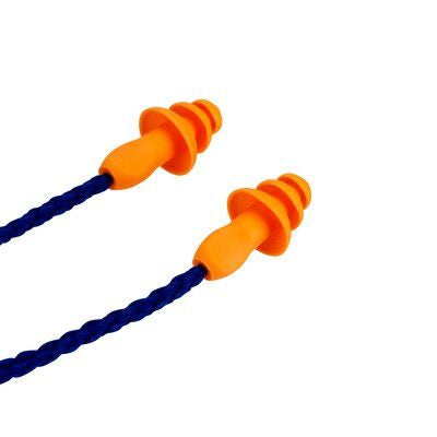 3M 1271C1 Mehrweg-Ohrstöpsel – SNR 25 dB – Orange – 2 Stück