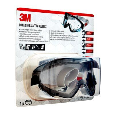 3M Schutzbrille 2890 – klar, kratzfest, UV-Schutz, für Brillenträger