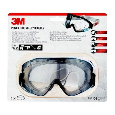 3M Schutzbrille 2890 – klar, kratzfest, UV-Schutz, für Brillenträger