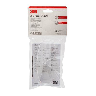 3M Überbrille – klar, für Brillenträger, UV-Schutz