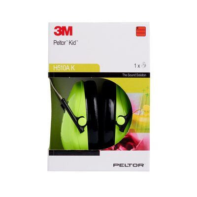 3M PELTOR H510AKG Kapselgehörschutz für Kinder – SNR 27 dB – Grün