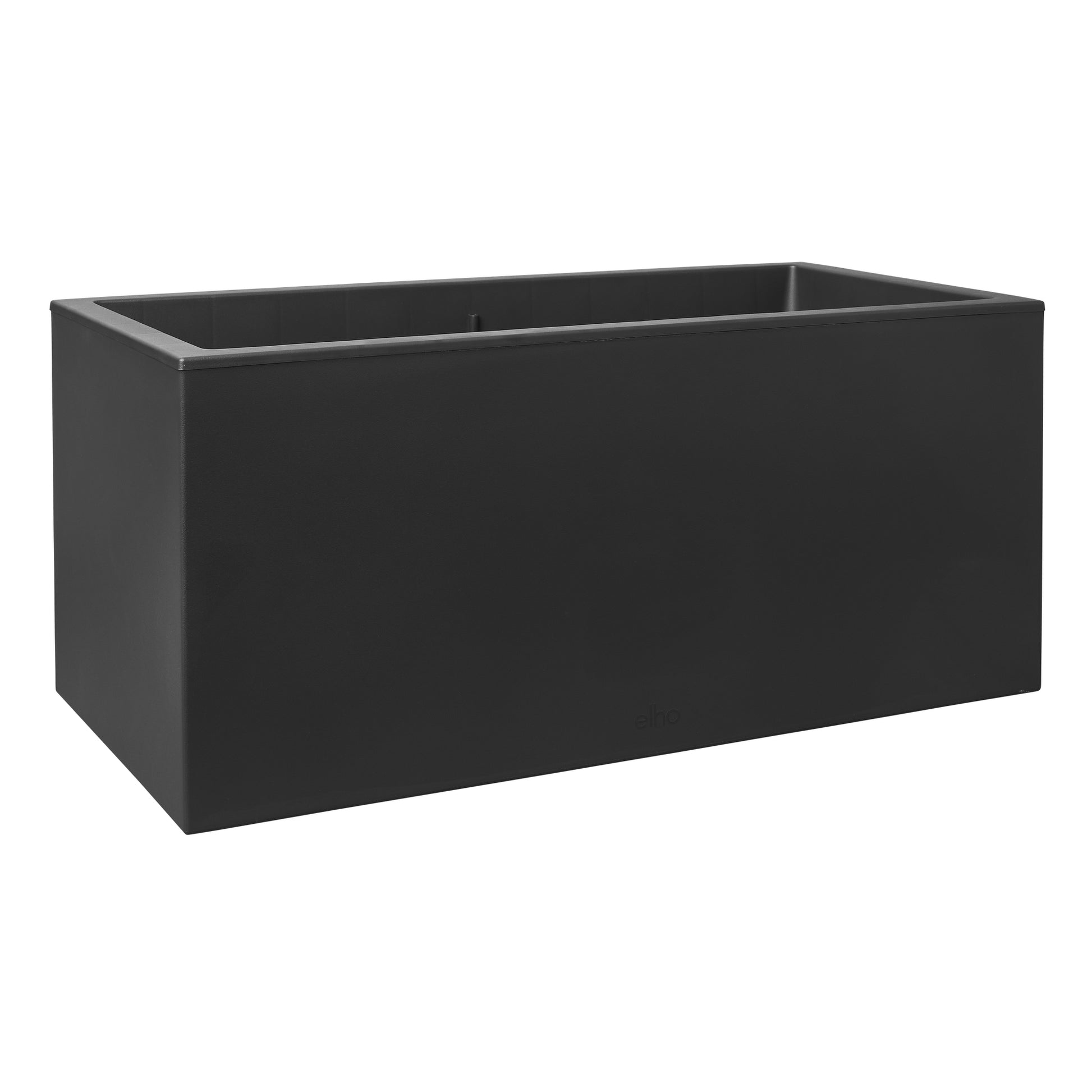 elho Vivo Next Lang 60 Pflanzkasten – 27 l – Recycling-Kunststoff, Schwarz