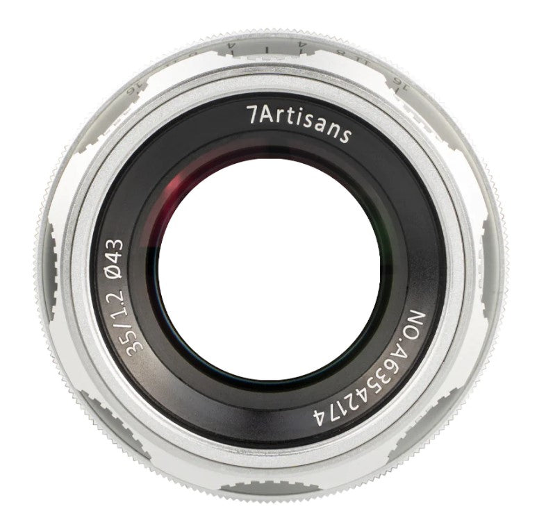 7Artisans A801S-II Objektiv E-Mount – 35 mm f/1.2 – Manuell – Silber