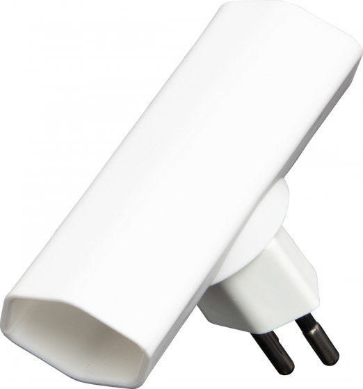 Brennenstuhl Adapterkabel, 2×T13, Eingang T12, drehbar 300°, 42×65×85 mm – weiss