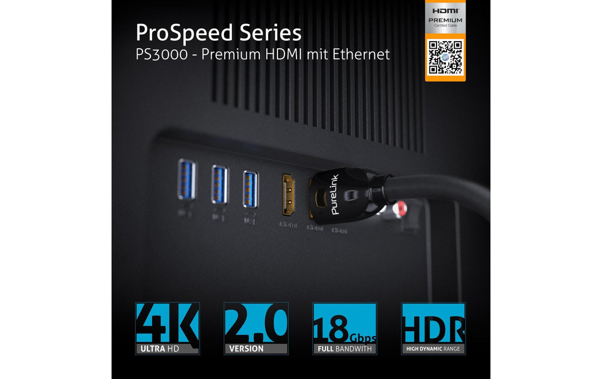 PureLink HDMI-Kabel, Schwarz, PS3000-030