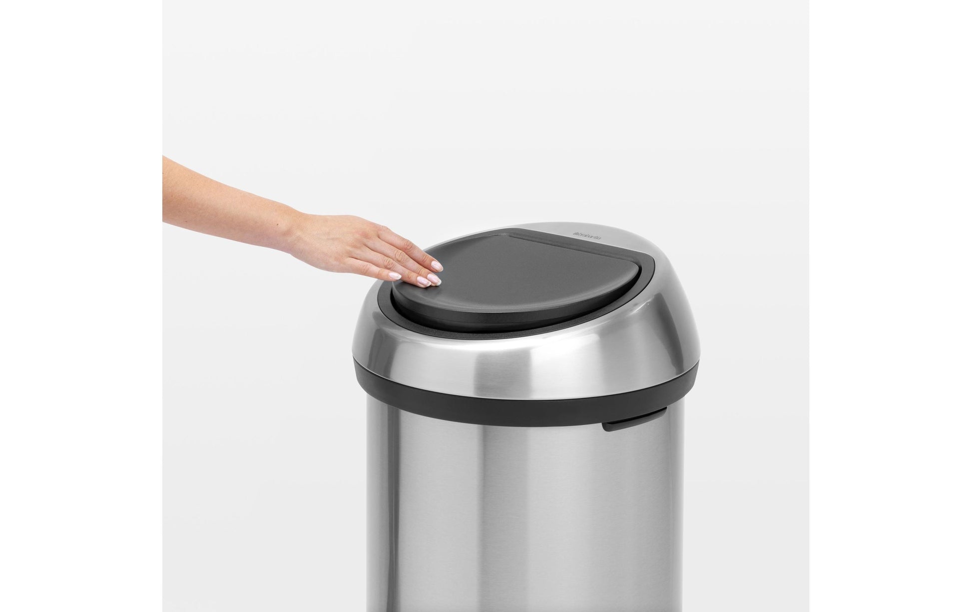 Brabantia Papierkorb – 60 l – Edelstahl – Ø 400 × H 710 mm