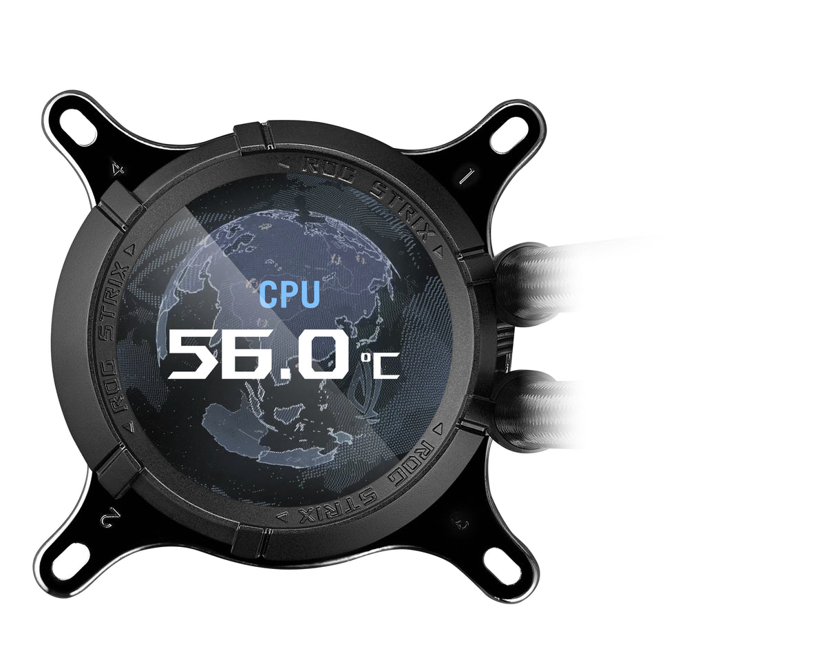 ASUS ROG STRIX LC III 360 – AIO-Kühler – 360 mm Radiator, 3×120 mm, LCD, ARGB, Schwarz, für LGA 1700, AM5