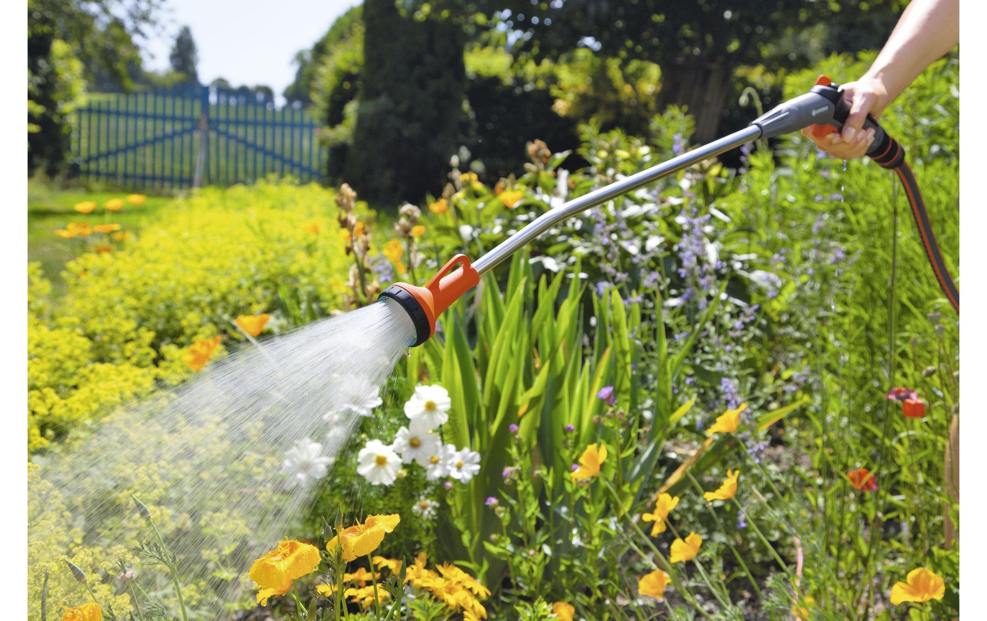 Gardena Classic Giessstab – Tiefe 750 mm, Frostschutz, Sprühanpassung – 1-teilig
