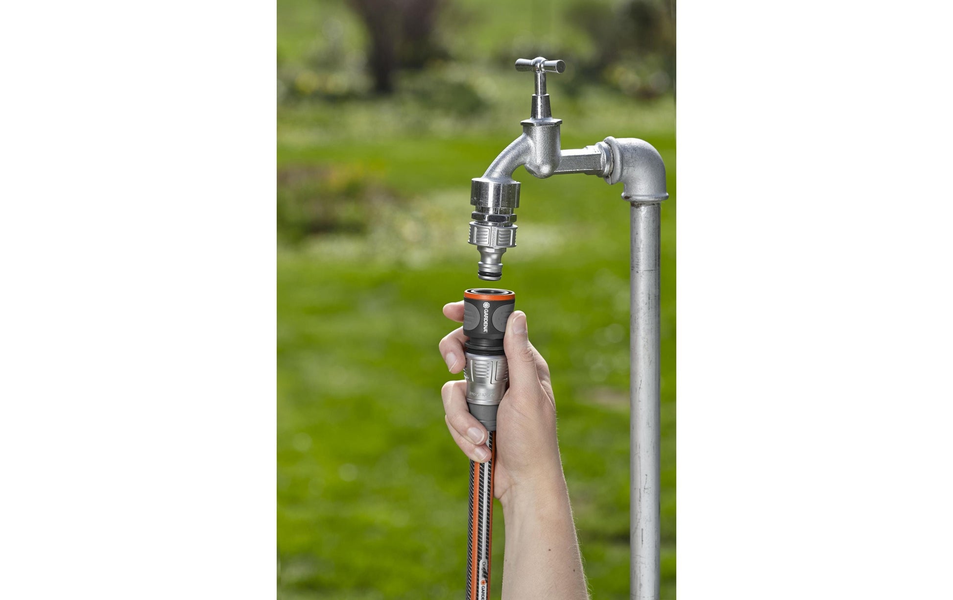 Gardena Kupplung – 1/2", Ø 13,15 mm, Metall/Kunststoff, Schwarz/Grau/Metallisch